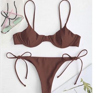 Zaful Brown Bikini